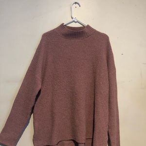 SO/ mauve over sized sweater /L